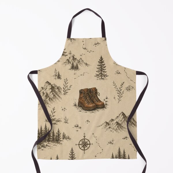 Item preview, Vintage Hiking Boots Outdoor Pattern designed and sold by naturalsurvival.