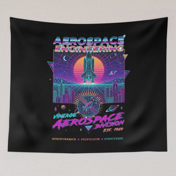 Item preview, Vintage Aerospace Engineering -  vaporwave style Sci-Fi Engineer designed and sold by SidTastic .