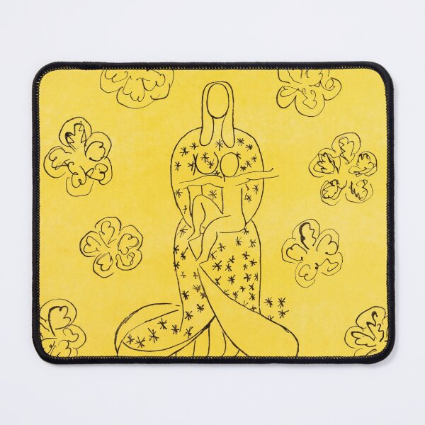 Item preview, Seated Woman Among Yellow Blossoms designed and sold by artofuniverse.