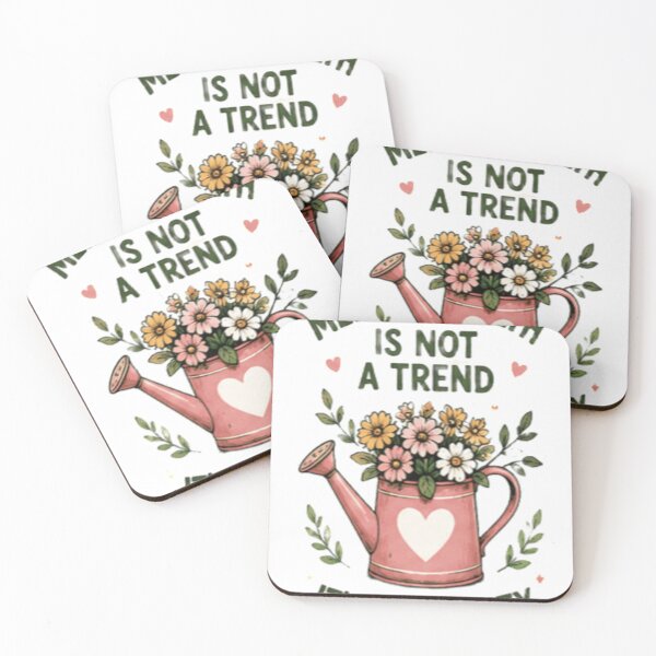 Item preview, Mental Health Is Not A Trend It's A Priority - Floral Art designed and sold by GUINewAlex.