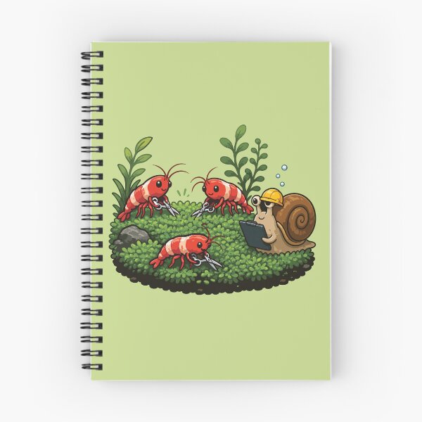 Item preview, Shrimp Moss Maintenance Crew – Funny Aquascaping designed and sold by SimplePoDesign.
