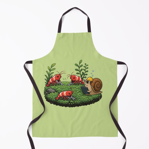 Item preview, Shrimp Moss Maintenance Crew – Funny Aquascaping designed and sold by SimplePoDesign.