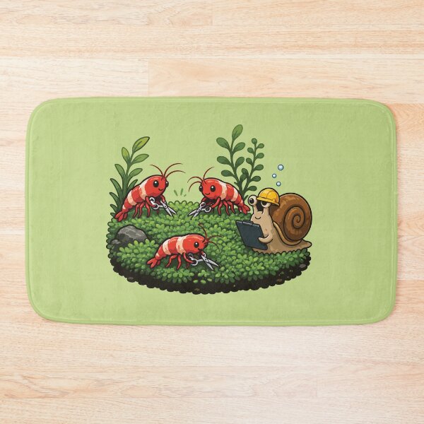 Item preview, Shrimp Moss Maintenance Crew – Funny Aquascaping designed and sold by SimplePoDesign.
