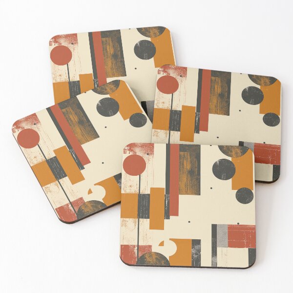 Item preview, Mid Century Modern Geometric Abstract | Bauhaus Retro Minimalist Wall Art designed and sold by GrinGalore.