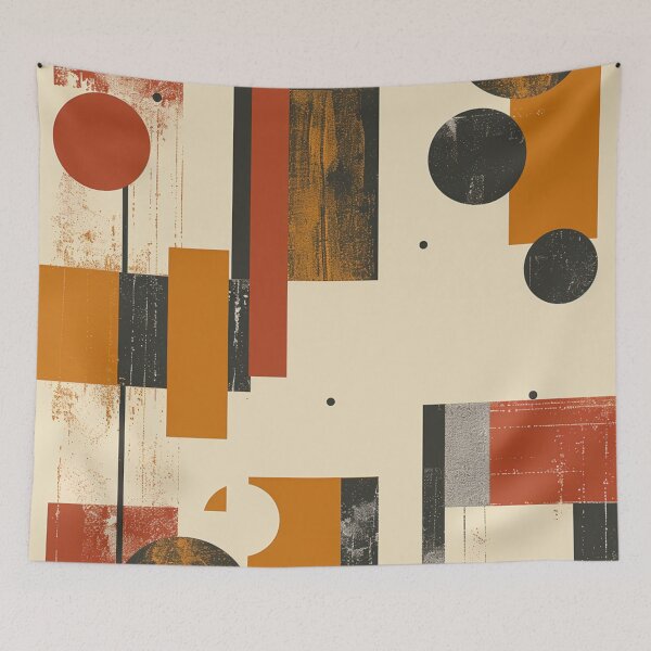 Item preview, Mid Century Modern Geometric Abstract | Bauhaus Retro Minimalist Wall Art designed and sold by GrinGalore.
