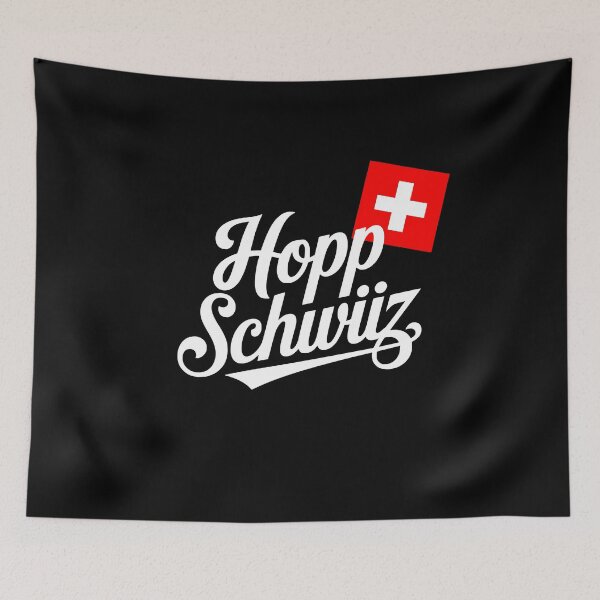 Item preview, Hopp Schwiiz Go Switzerland Patriotic Fan designed and sold by AntiqueImages.