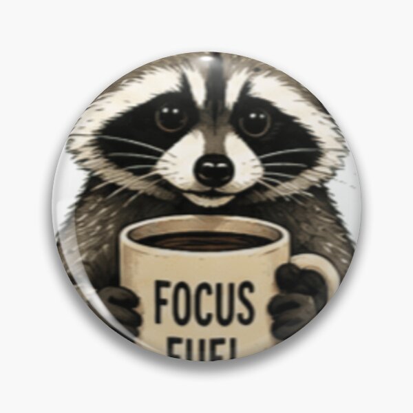 Item preview, Small Goals Big Coffee - Cute Raccoon Art designed and sold by GUINewAlex.