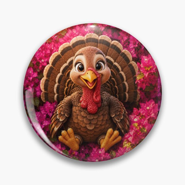 Item preview, Cute Cartoon Turkey in Bloom designed and sold by Rohan132.