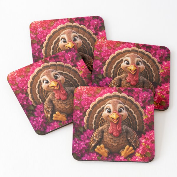 Item preview, Cute Cartoon Turkey in Bloom designed and sold by Rohan132.