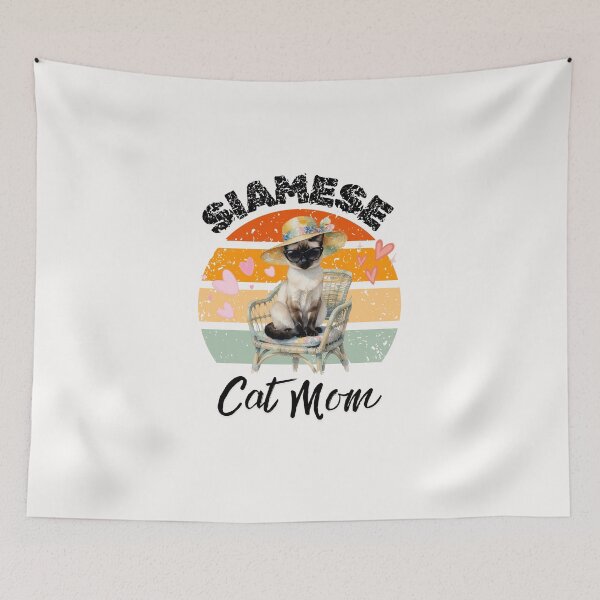 Item preview, Siamese cat mom  designed and sold by Fateh-Kro ⭐⭐⭐⭐⭐.