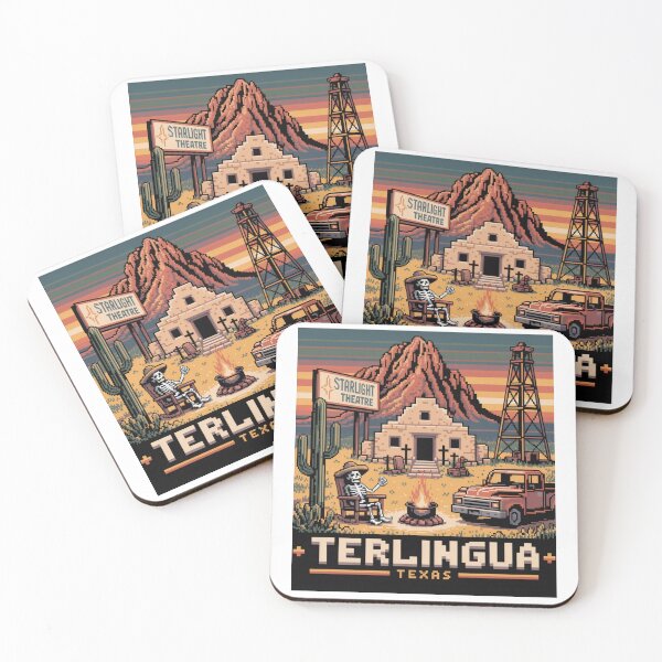 Item preview, Terlingua Texas: Pixel Art Desert Scene designed and sold by CircinusStore.