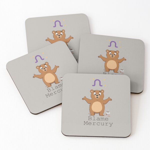 Item preview, Blame Mercury Retrograde Cartoon Bear Vector Art designed and sold by AbderraimArt.
