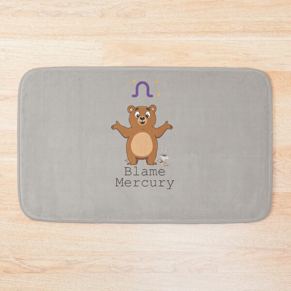 Item preview, Blame Mercury Retrograde Cartoon Bear Vector Art designed and sold by AbderraimArt.
