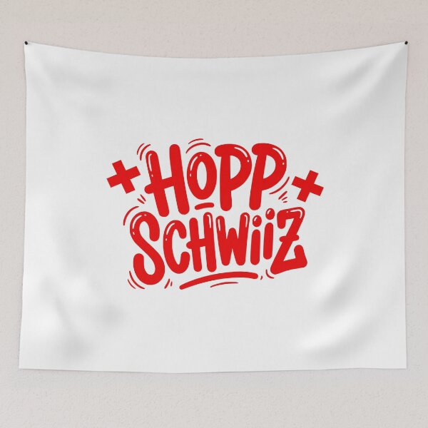 Item preview, Hopp Schwiiz Go Switzerland Swiss Fan Cheer designed and sold by AntiqueImages.