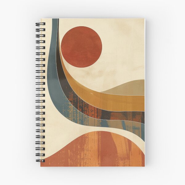 Item preview, Retro Sunset Landscape | Mid Century Modern Abstract Wall Art designed and sold by GrinGalore.