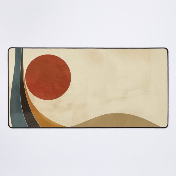 Item preview, Retro Sunset Landscape | Mid Century Modern Abstract Wall Art designed and sold by GrinGalore.