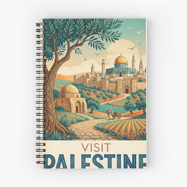 Item preview, Visit Palestine Vintage Style Travel Poster designed and sold by ArtworkNorth.