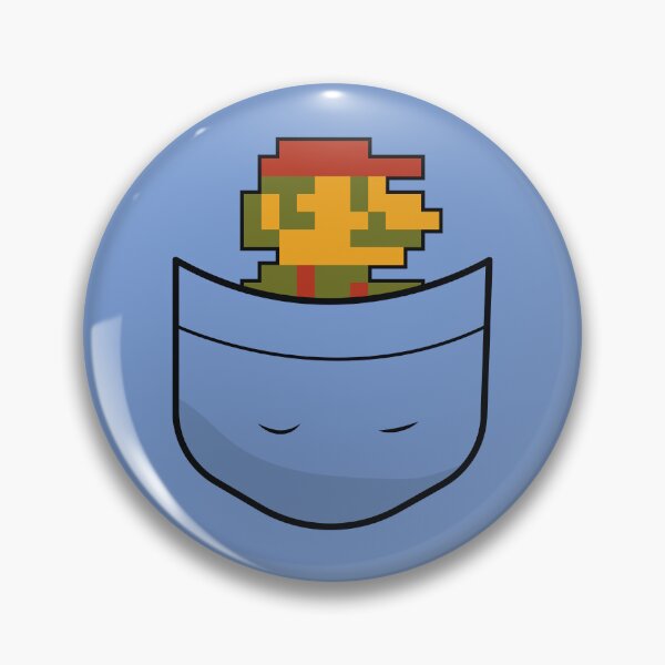 Item preview, Retro Mario in pocket designed and sold by Necronder.