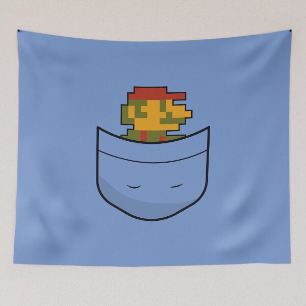 Item preview, Retro Mario in pocket designed and sold by Necronder.