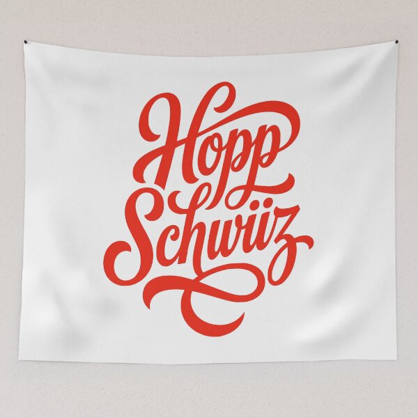 Item preview, Hopp Schwiiz Go Switzerland Swiss Fan Cheer designed and sold by AntiqueImages.