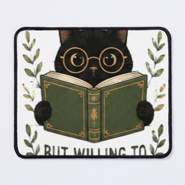 Item preview, Introverted But Willing To Discuss Books Cat designed and sold by GUINewAlex.