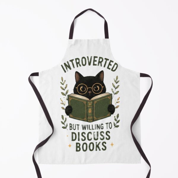 Item preview, Introverted But Willing To Discuss Books Cat designed and sold by GUINewAlex.