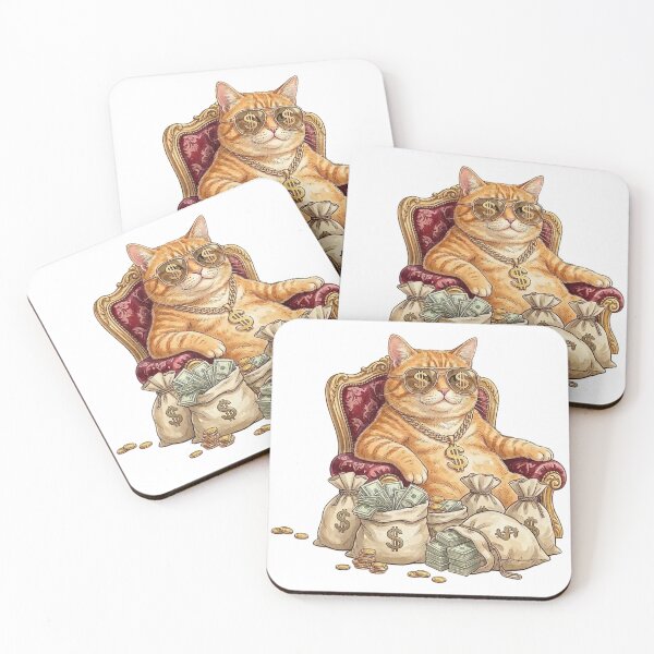 Item preview, Cat and money designed and sold by snoWorkshop.