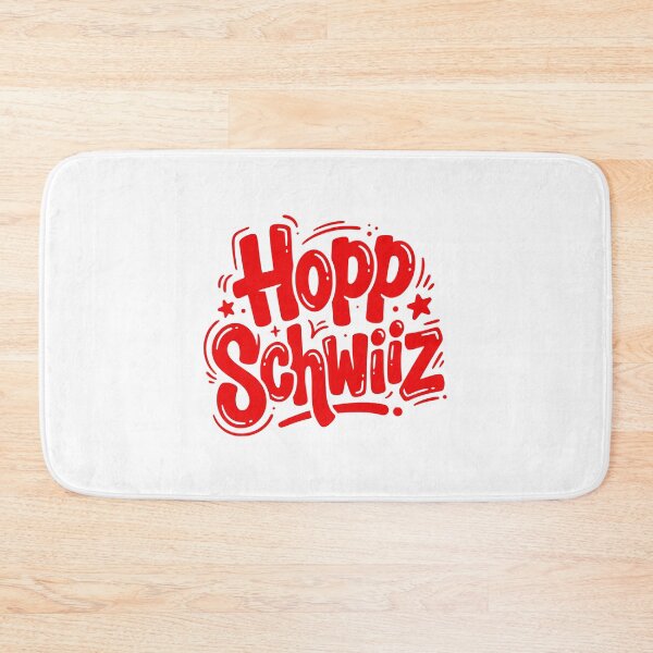 Item preview, Hopp Schwiiz Swiss National Team Fan Cheer designed and sold by AntiqueImages.