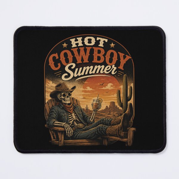 Item preview, Hot Cowboy Summer T-Shirt – Vintage Western Skeleton Design, Retro Cowboy Aesthetic Tee, Funny Summer Graphic Shirt designed and sold by Artimax-Studio.