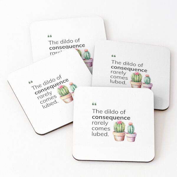 Item preview, The dildo of consequence rarely comes lubed designed and sold by TDCards.