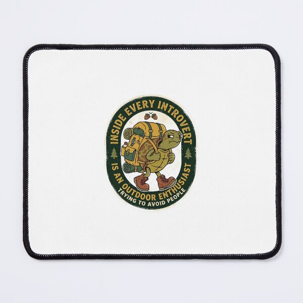 Item preview, Introvert Outdoor Enthusiast Retro Turtle designed and sold by SandyPlace.