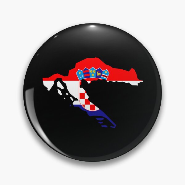 Item preview, Croatia Shaped Flag HR designed and sold by shitpostee.
