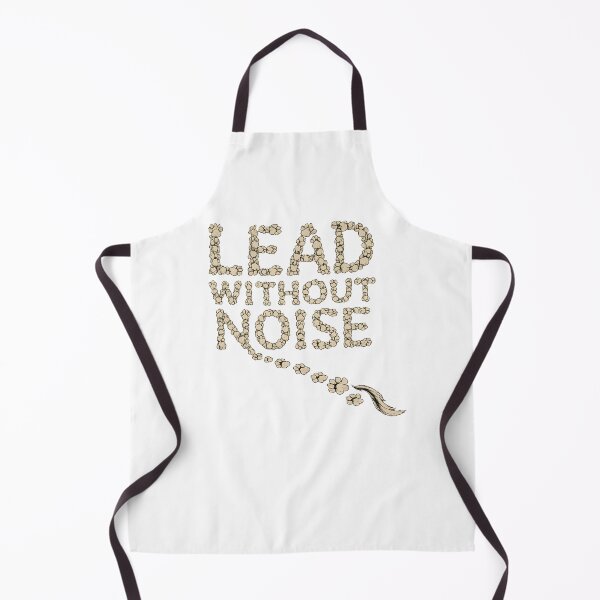 Item preview, Lead Without Noise Paw Print Typography designed and sold by Presshue.