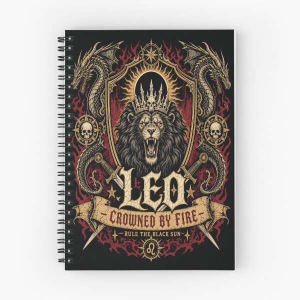 Item preview, Leo Gothic Zodiac Dark Celestial Sigil designed and sold by InkspirationGraphics.