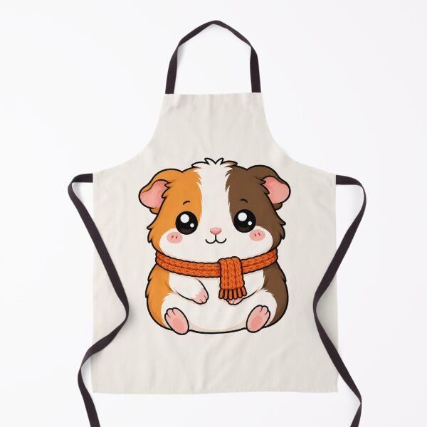 Item preview, Cute Guinea Pig Orange Scarf Winter Vibe designed and sold by Seculinator.