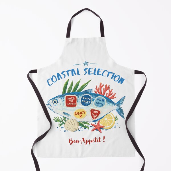 Item preview, Coastal Selection Fish Illustration Mediterranean Seafood Graphic designed and sold by art-injoy.