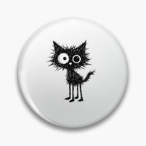Item preview, messy cartoon cat sticker designed and sold by The-ArtDen-1.