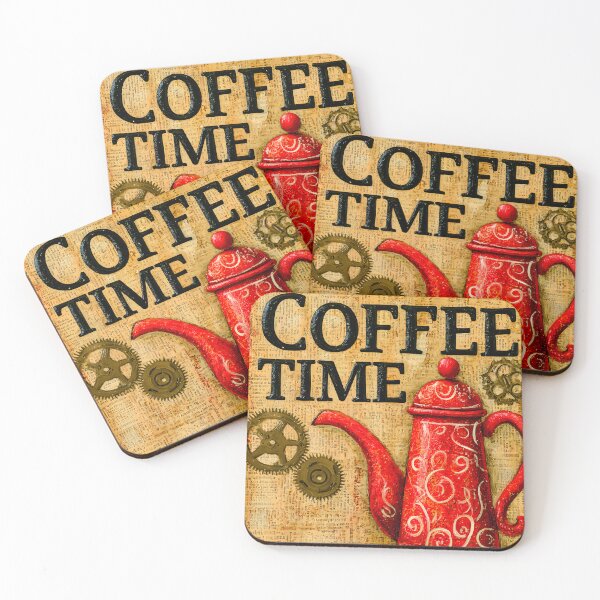 Item preview, Elegant Red Coffee Pot and Cup with Swirl Design designed and sold by Artessie.