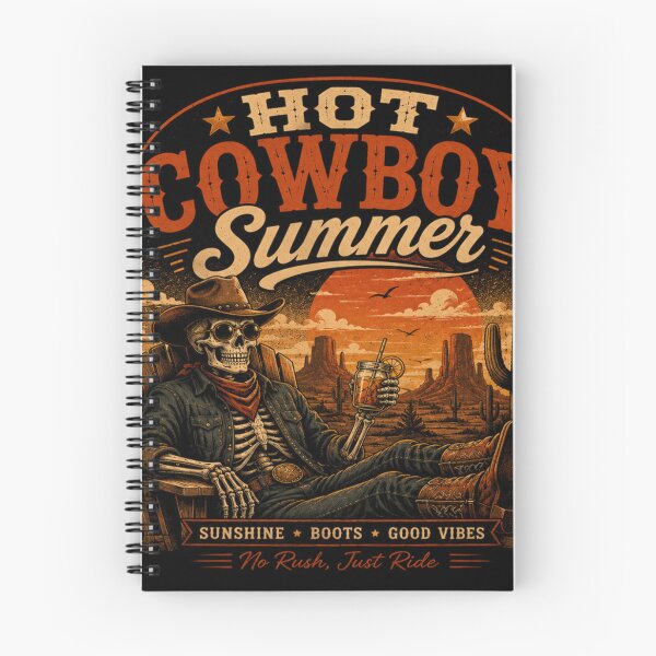 Item preview, Hot Cowboy Summer T-Shirt – Vintage Western Skeleton Design, Retro Cowboy , Funny Summer Graphic Shirt designed and sold by Artimax-Studio.