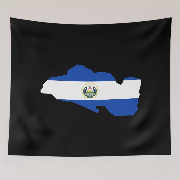 Aperçu de l'œuvre Drapeau du Salvador en forme de SV créée et vendue par shitpostee.
