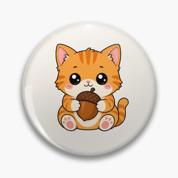 Item preview, Cute Orange Cat Holding Acorn Autumn Season designed and sold by Seculinator.