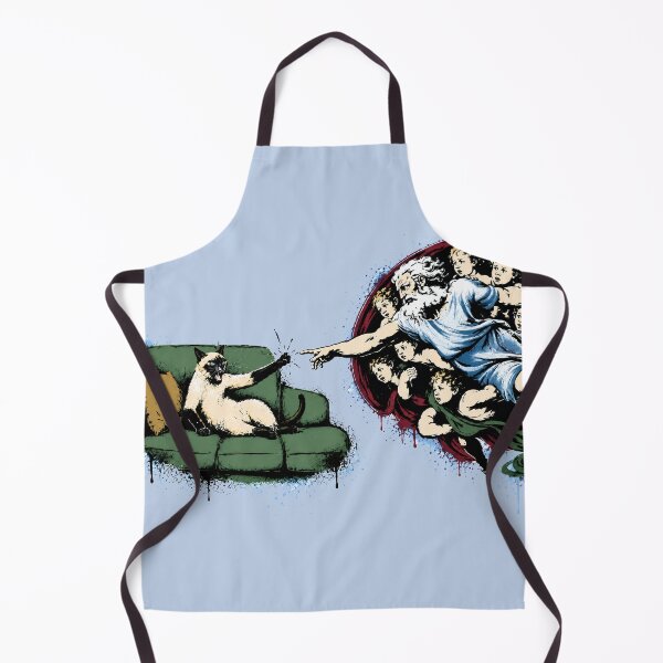 Item preview, cat vs god banksy street art style designed and sold by LgndryPhoenix.