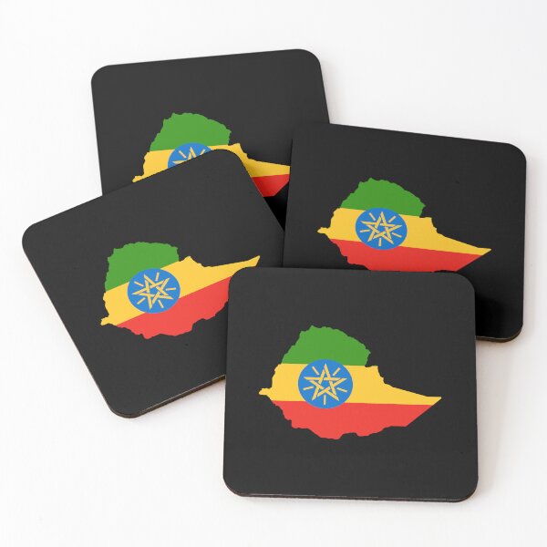 Item preview, Ethiopia Shaped Flag ET designed and sold by shitpostee.