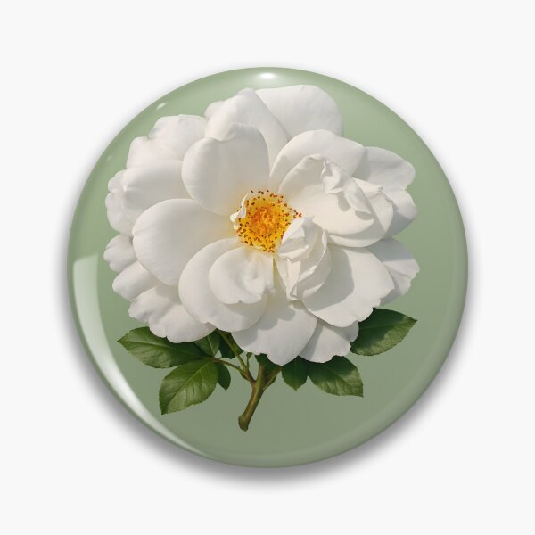 Item preview, Elegant White Briar Rose Botanical Illustration  designed and sold by StoryVibes.