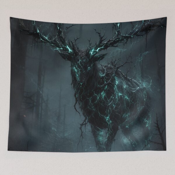 Item preview, Dark Forest Mystical Glowing Tree - Gothic Fantasy Art designed and sold by irfanshikh.