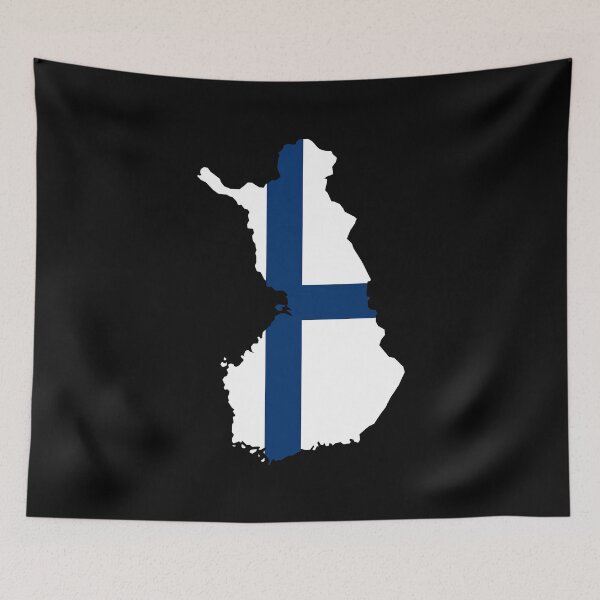 Item preview, Finland Shaped Flag FI designed and sold by shitpostee.