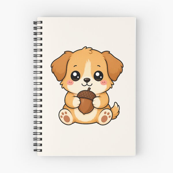 Item preview, Cute Puppy Holding Acorn Autumn Fall Season designed and sold by Seculinator.