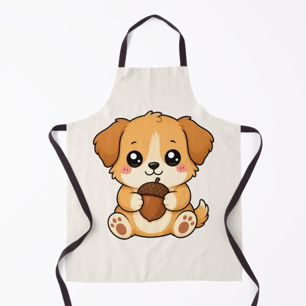 Item preview, Cute Puppy Holding Acorn Autumn Fall Season designed and sold by Seculinator.