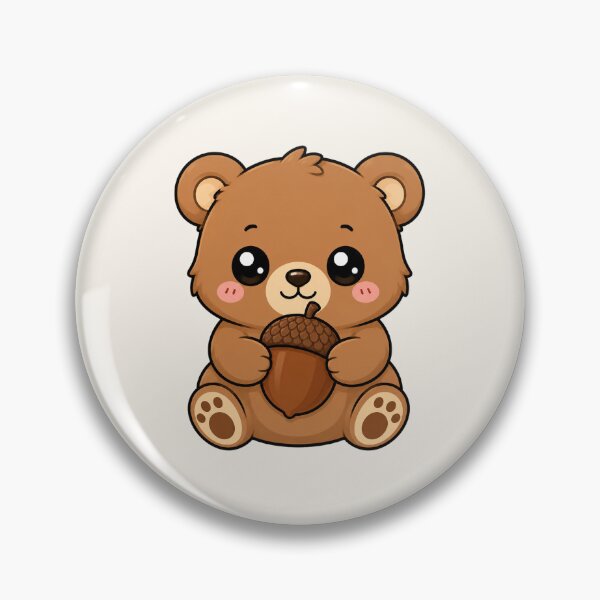 Item preview, Cute Teddy Bear Holding Acorn Autumn Season designed and sold by Seculinator.
