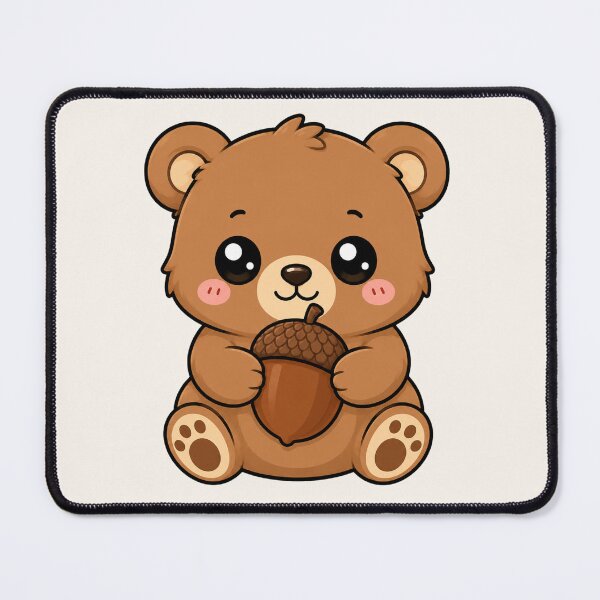 Item preview, Cute Teddy Bear Holding Acorn Autumn Season designed and sold by Seculinator.